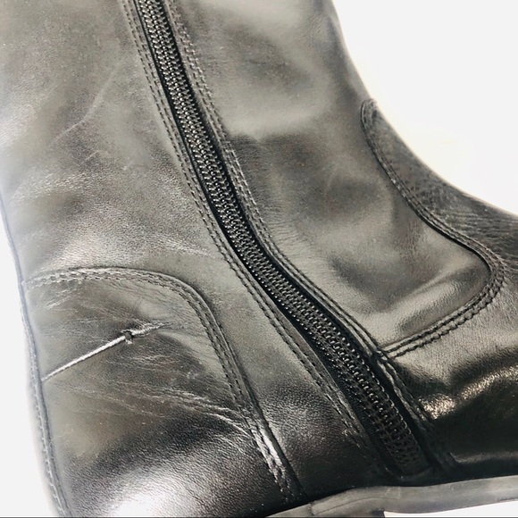 Donald J Pliner Bixbi Black Leather Tall Boots NEW - Picture 4 of 12